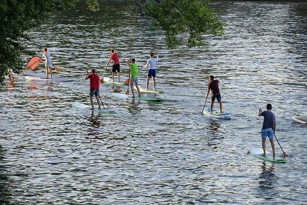 Niddatalsperre - Niddastausee stand up paddling Schotten, Hessen, Vogelsberg