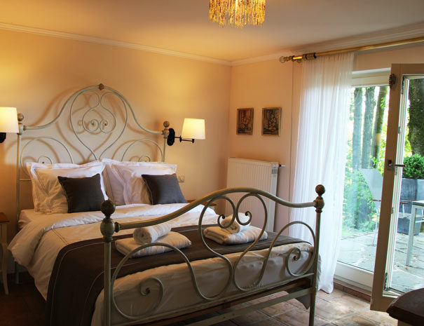 Romantisches Schlafzimmer Ferienhaus Vogelsbergblick